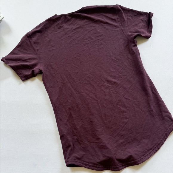 BYLT Shirt Men Extra Small Maroon Performance Premium Lux Tee Essential Crew - Picture 2 of 5